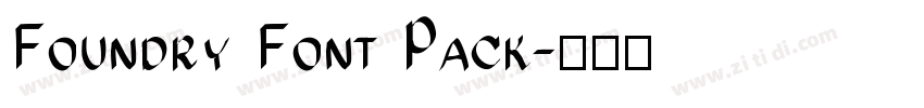 Foundry Font Pack字体转换
